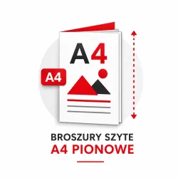 Broszury szyte A4 pionowe